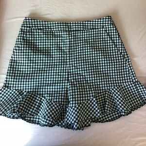 Top shop gingham shorts